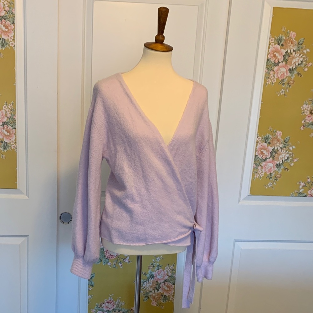 Lilac Wrap Sweater A New Day Size 1X